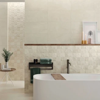 Dekor Veggflis <strong>Bellevue</strong>  Beige Matt Relieff 30x60 cm
